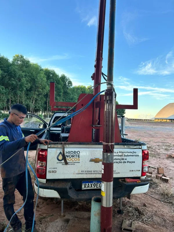 troca de bomba de poço